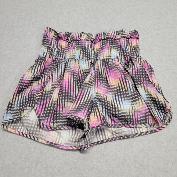 Free People Movement Burning Up Multi Color Shorts‎ Size Medium Workout Yoga - Picture 1 of 9